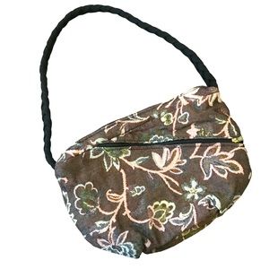 Vintage fabric tapestry handbag purse handmade in USA